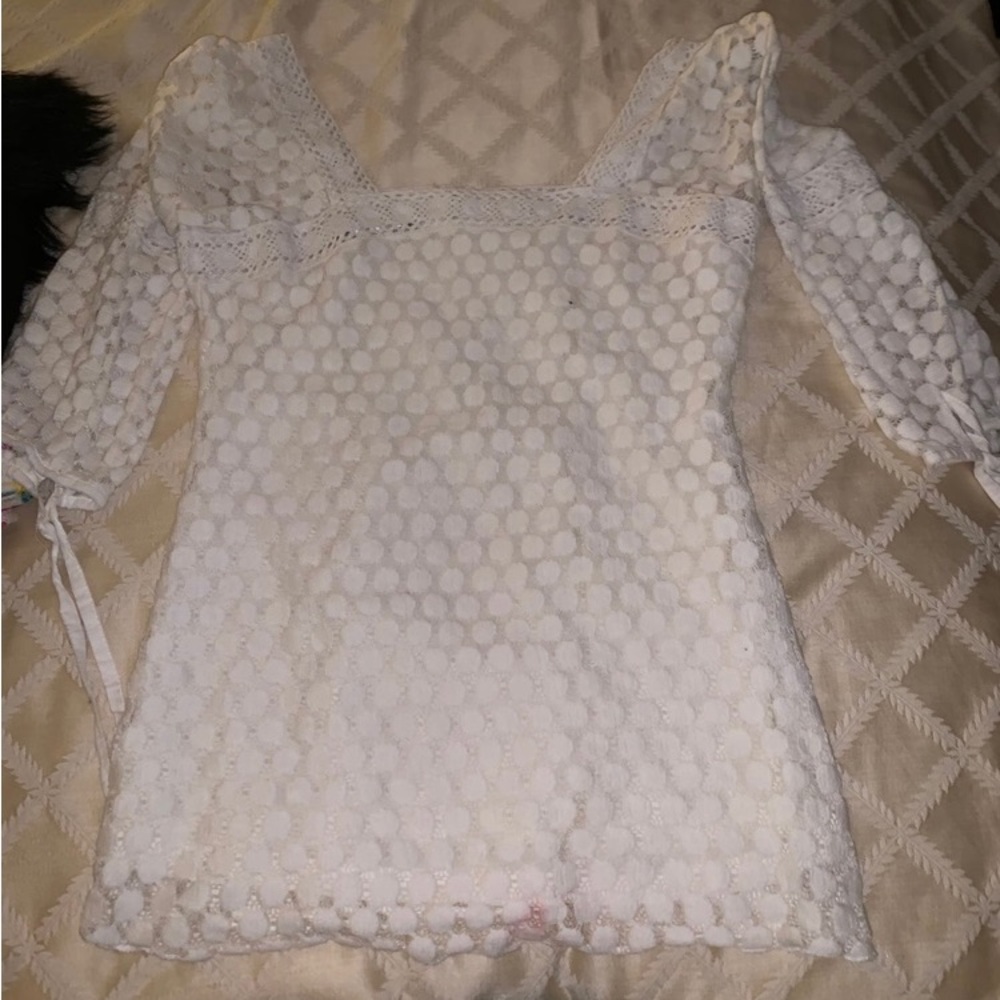 White lace blouse